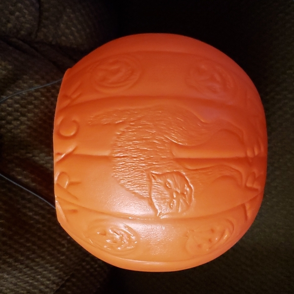 Vintage Plastic Pumpkin Jack O Lantern Halloween Bucket Candy A J Renzi Mass